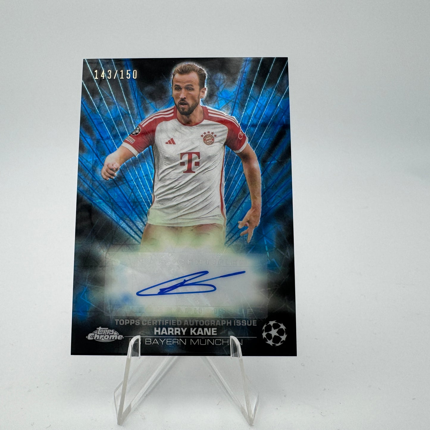 Harry Kane - Bayern Munchen - Topps Chrome UCC 2023/24 - Autograph Black Lazer 143/150