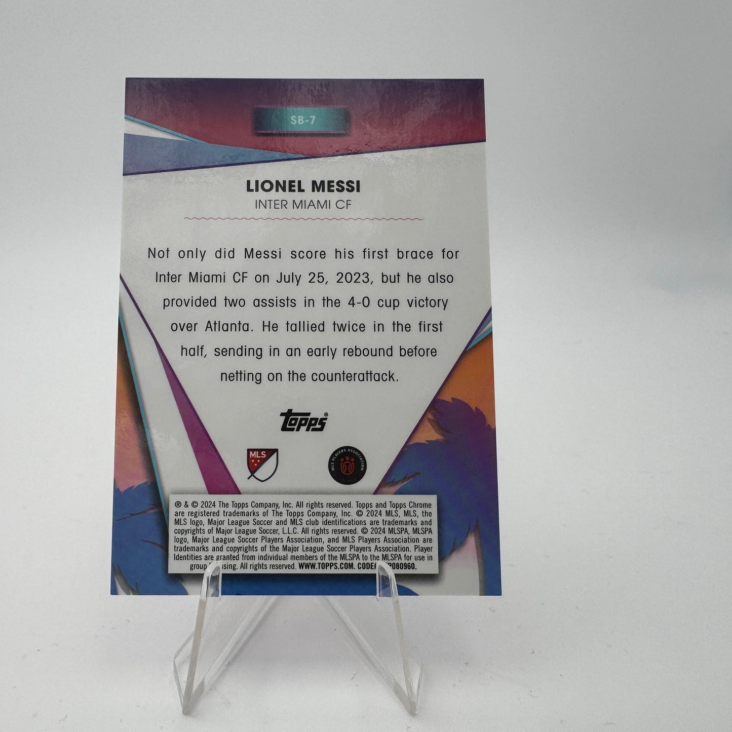 Lionel Messi - Inter Miami - Topps Chrome MLS 2023/24 - 42/75 South Beach Superstar