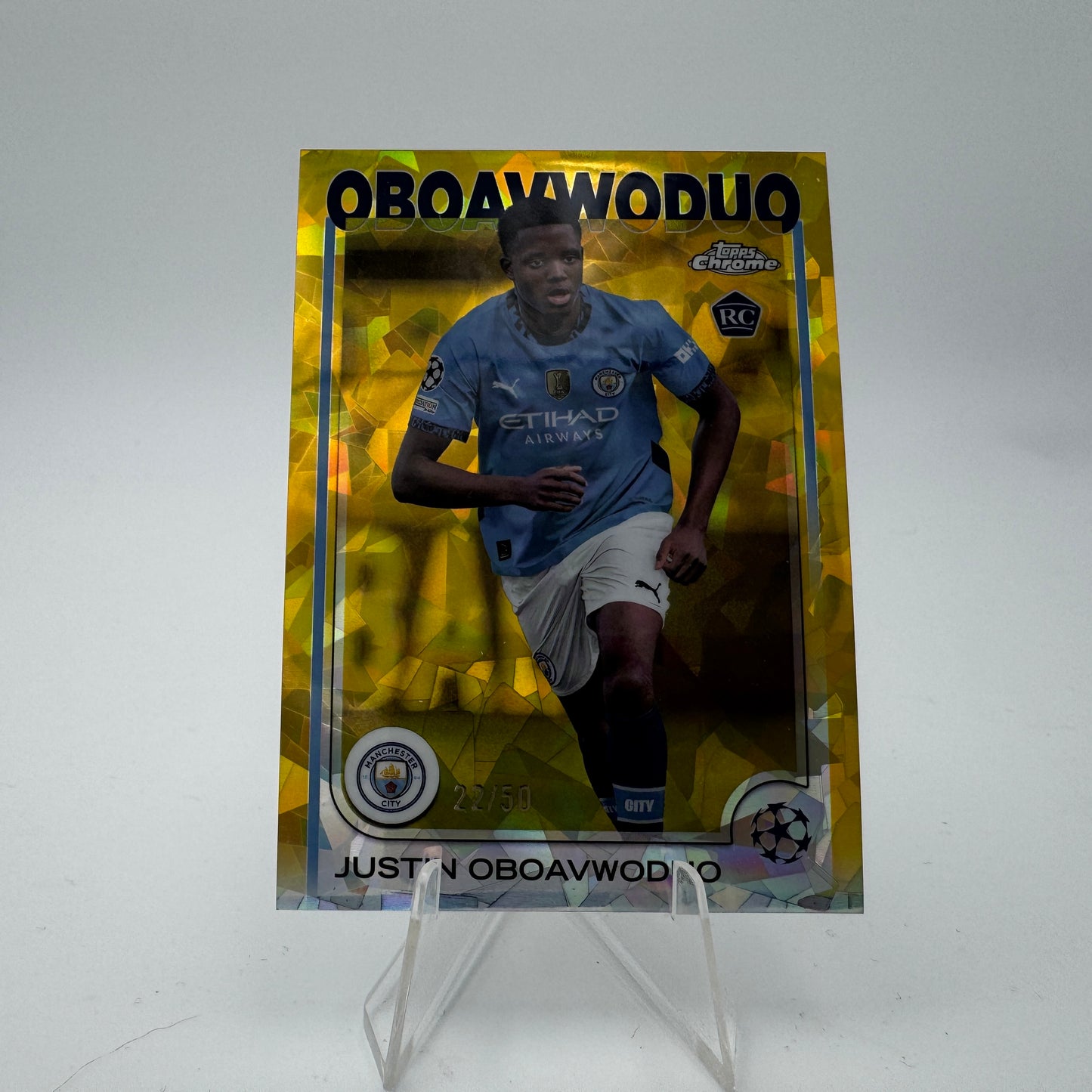 Oboavwoduo RC - Manchester City - Topps Chrome Sapphire UCC 2024/25 - 22/50