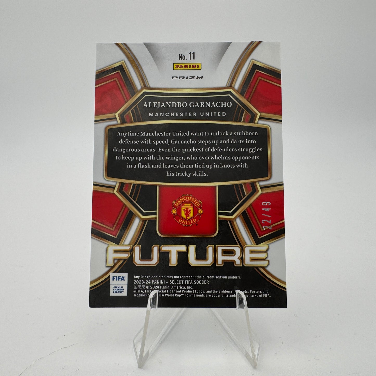 Alejandro Garnacho - Manchester United - Panini Select FIFA 2023/24 - 22/49
