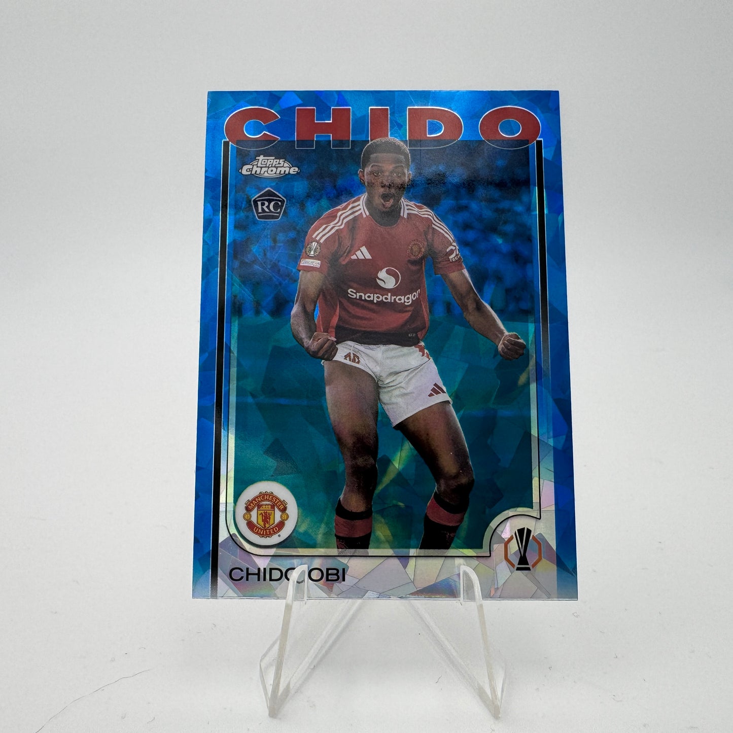 Chido Obi RC - Manchester United - Topps Chrome Sapphire UCC 2024/25 - SSP