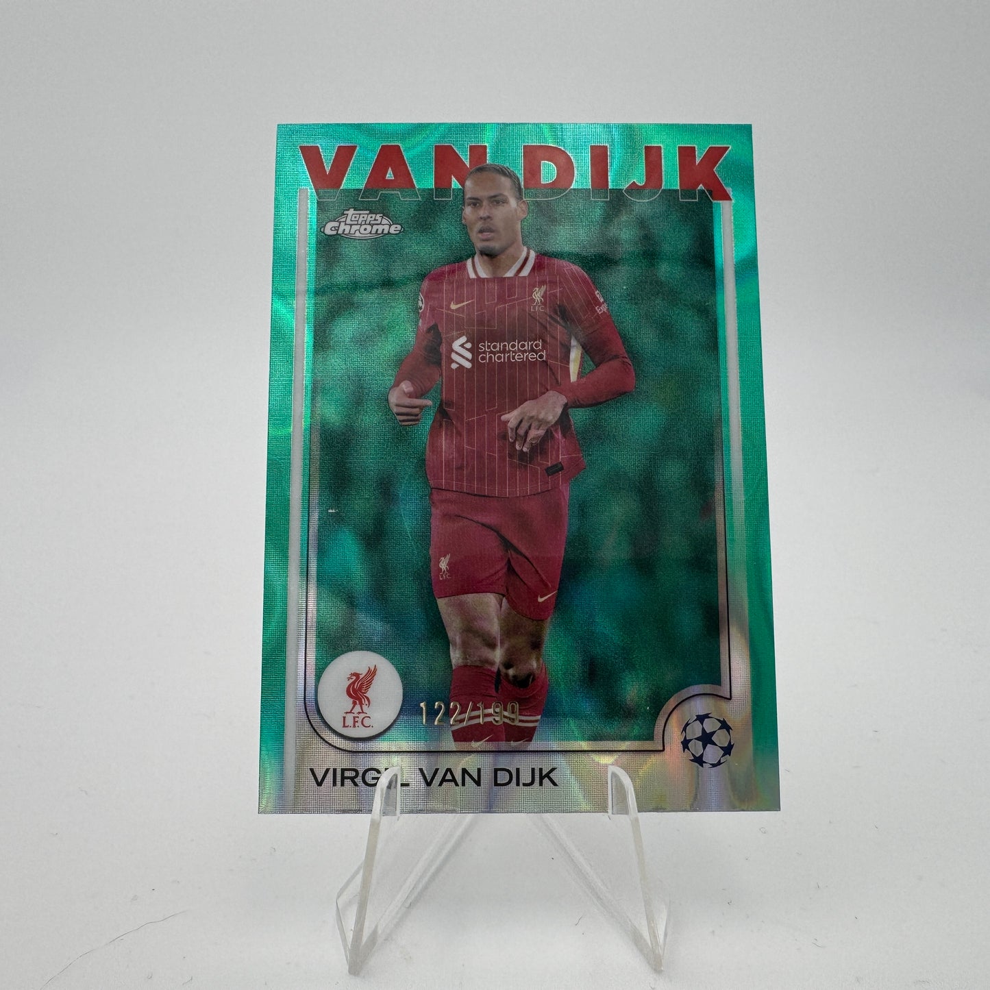 Virgil Van Dijk - Liverpool FC - Topps Chrome UCC 2024/25 - 122/199