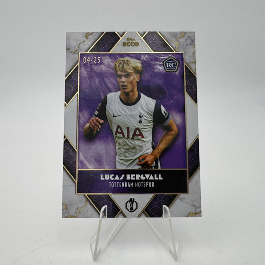 Lucas Bergvall RC - Tottenham Hotspur - Topps Deco 2024/25 - 04/25