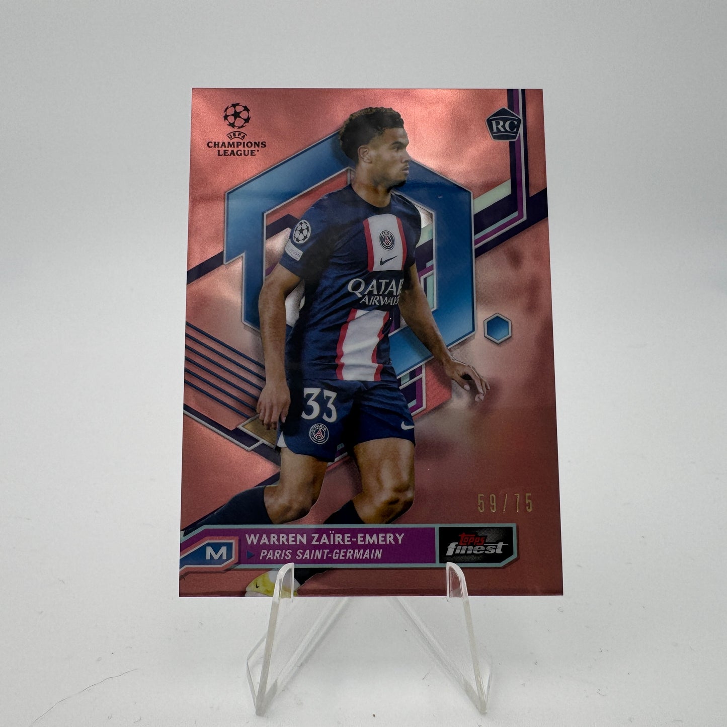Warren Zaire Emery RC - Paris Saint Germain - Topps Finest UCC 2022/23 - 59/75