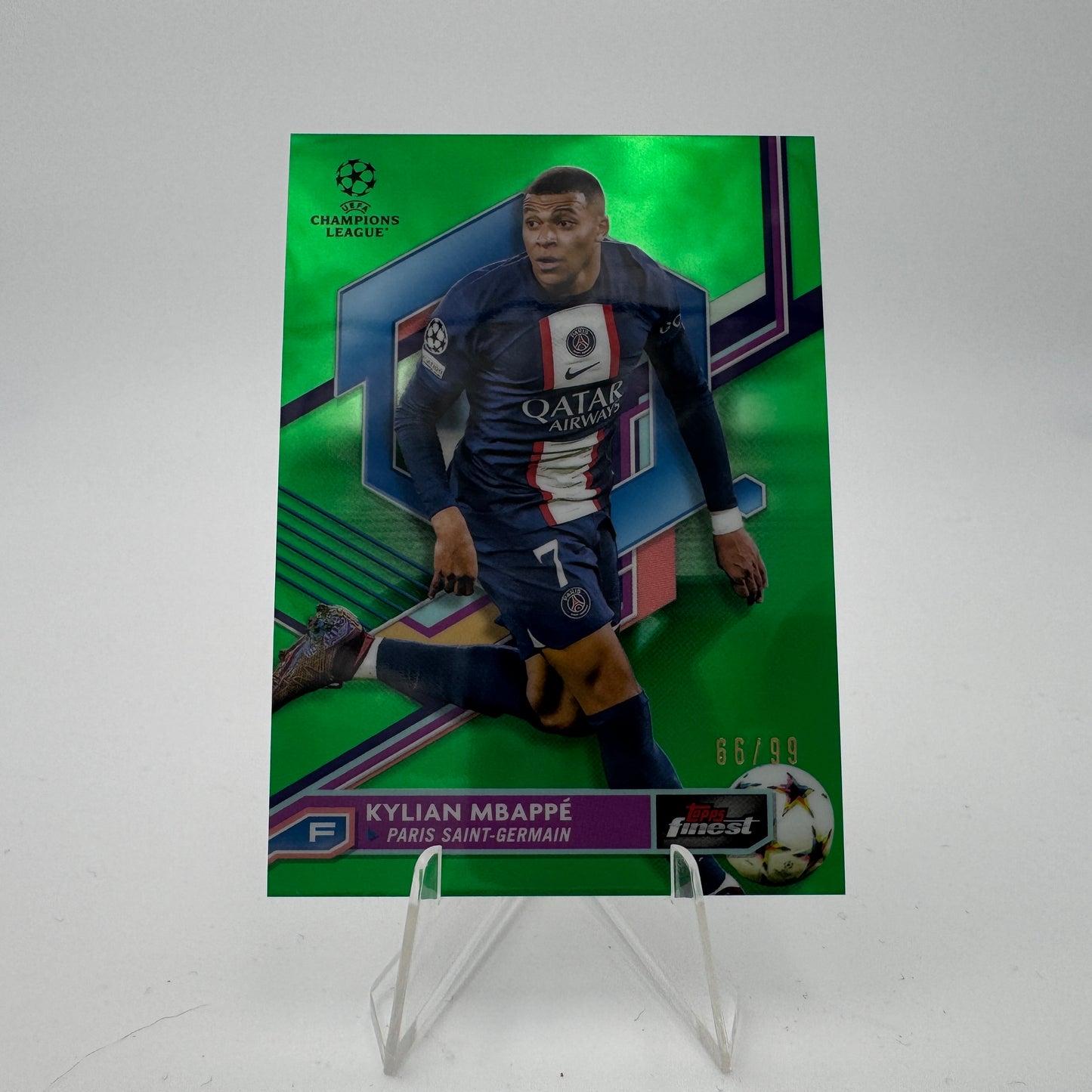 Kylian Mbappé - Paris Saint Germain - Topps Finest UCC 2022/23 - 66/99