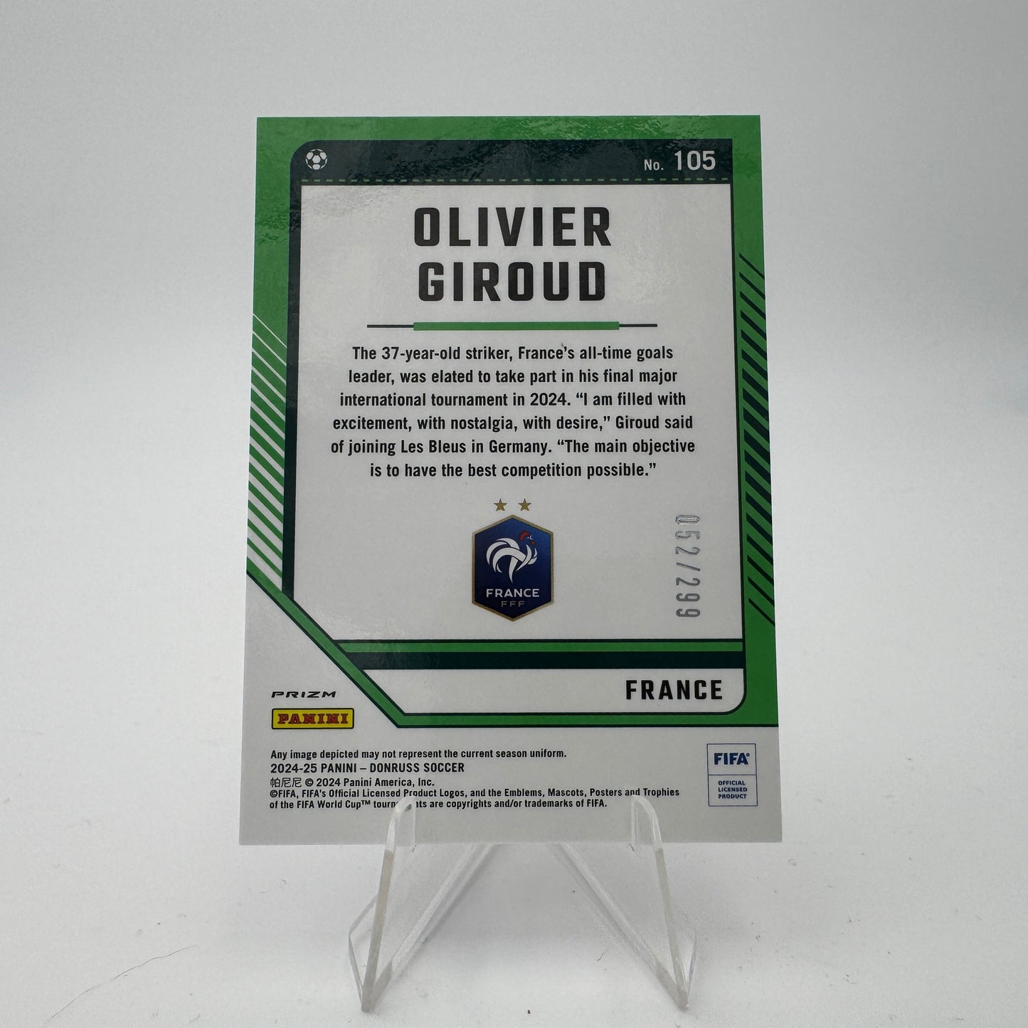 Olivier Giroud - FRANCE - Panini Donruss 2024/25 - 052/299
