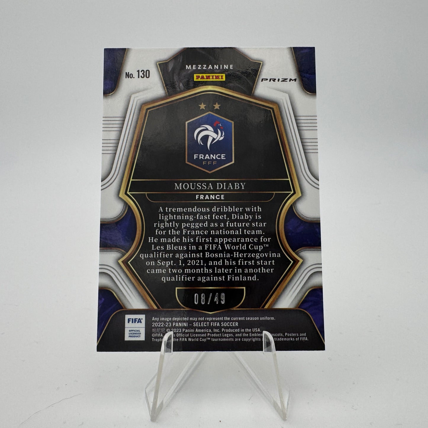 Moussa Diaby - FRANCE - Panini Select 2022/23 - 08/49