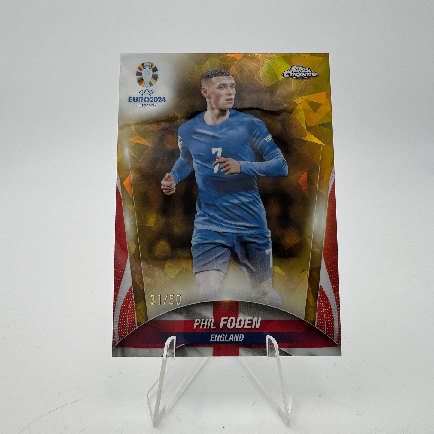 Phil Foden - England - Topps Chrome Sapphire EURO 2024 - 31/50
