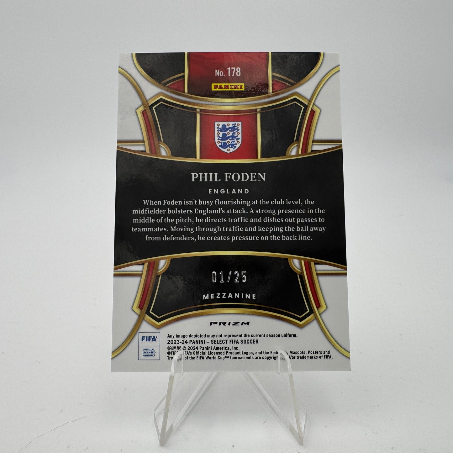 Phil Foden - England - Panini Select FIFA 2023/24 - 01/25