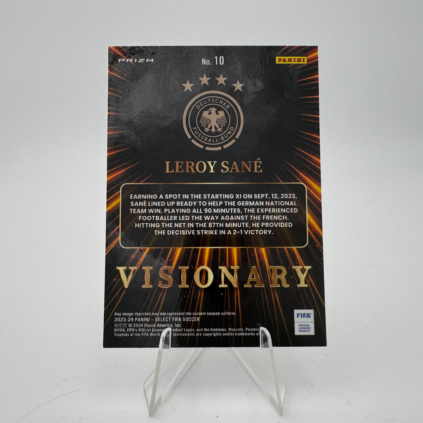 Leroy Sané - Germany - Panini Select 2023/24 - Visionary