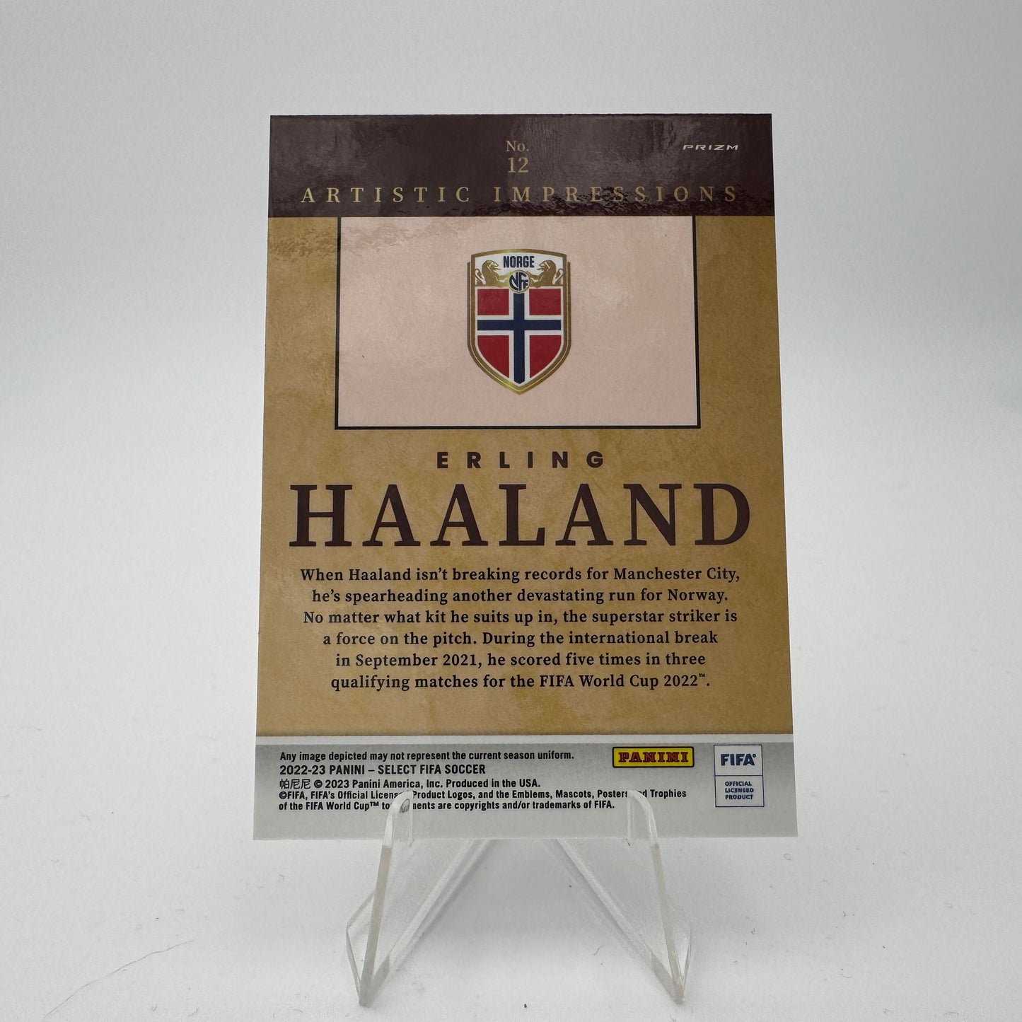 Erling Haaland - Norway - Panini Select 2022/23 - Artistic Impressions