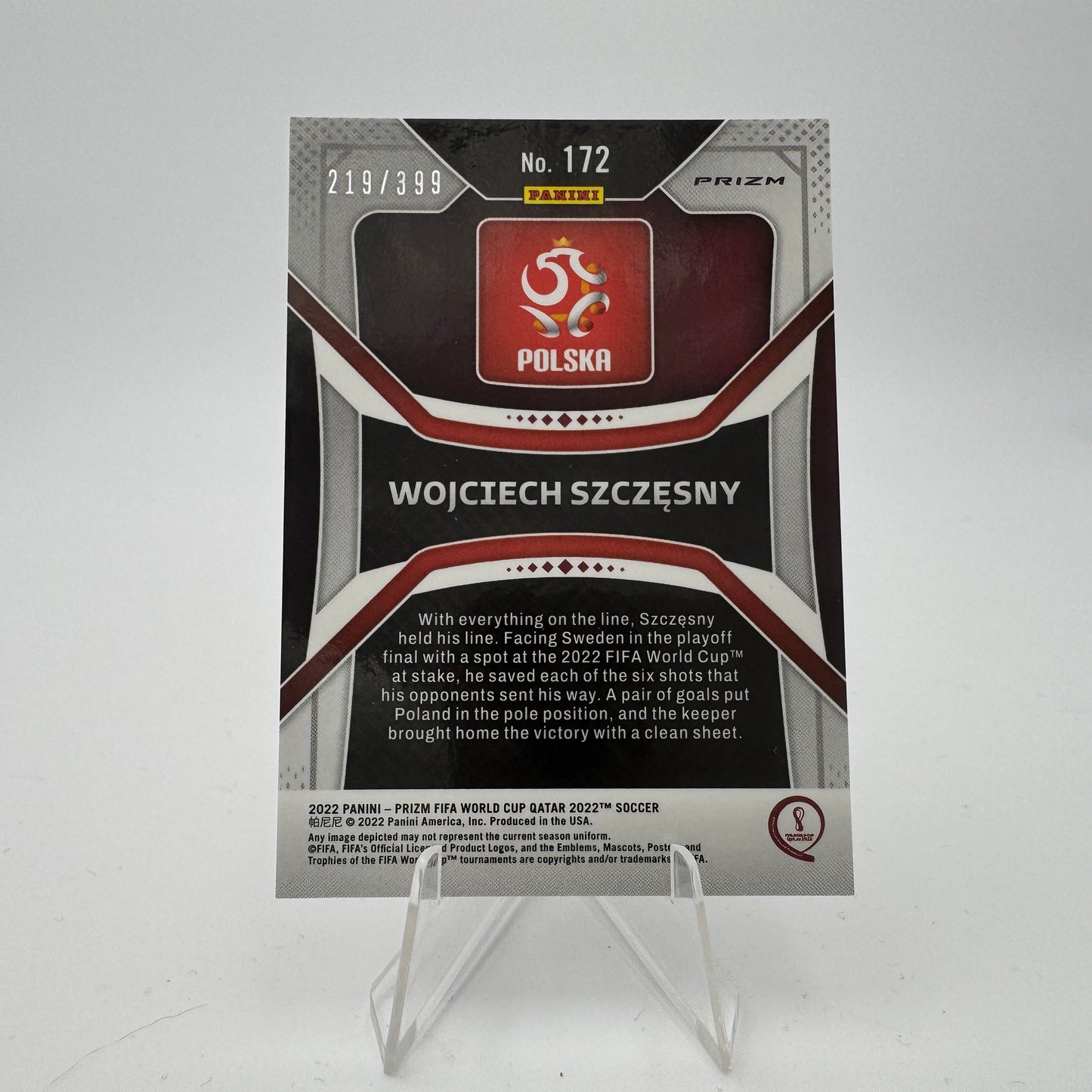 Wojciech Szczesny - Poland - Panini Prizm WC Qatar 2022 - 219/399