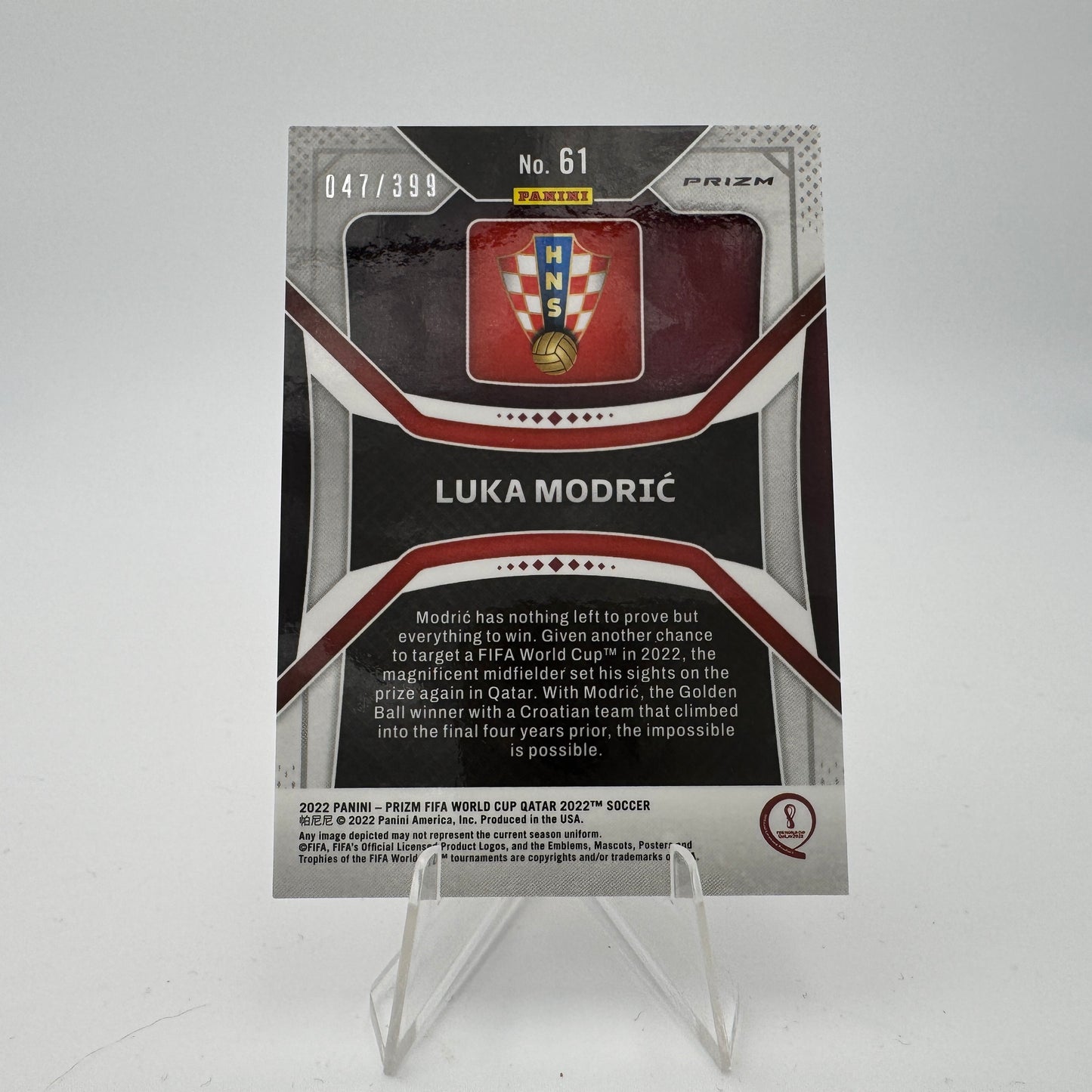 Luka Modric - Croatia - Panini Prizm WC Qatar 2022 - 047/399