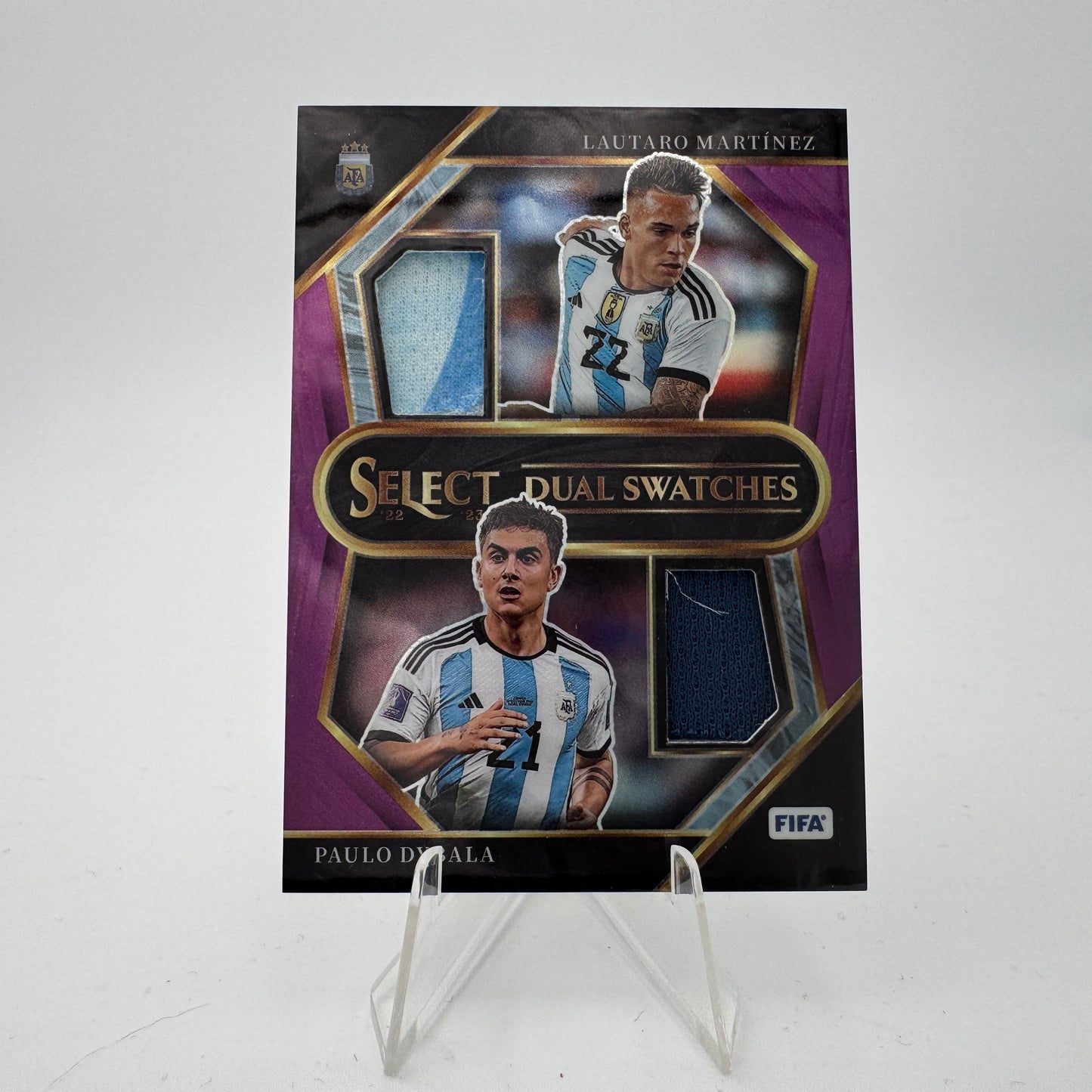 Paulo Dybala / Lautaro Martinez - Argentina - Panini Select 2022/23 - Dual Relic 47/49
