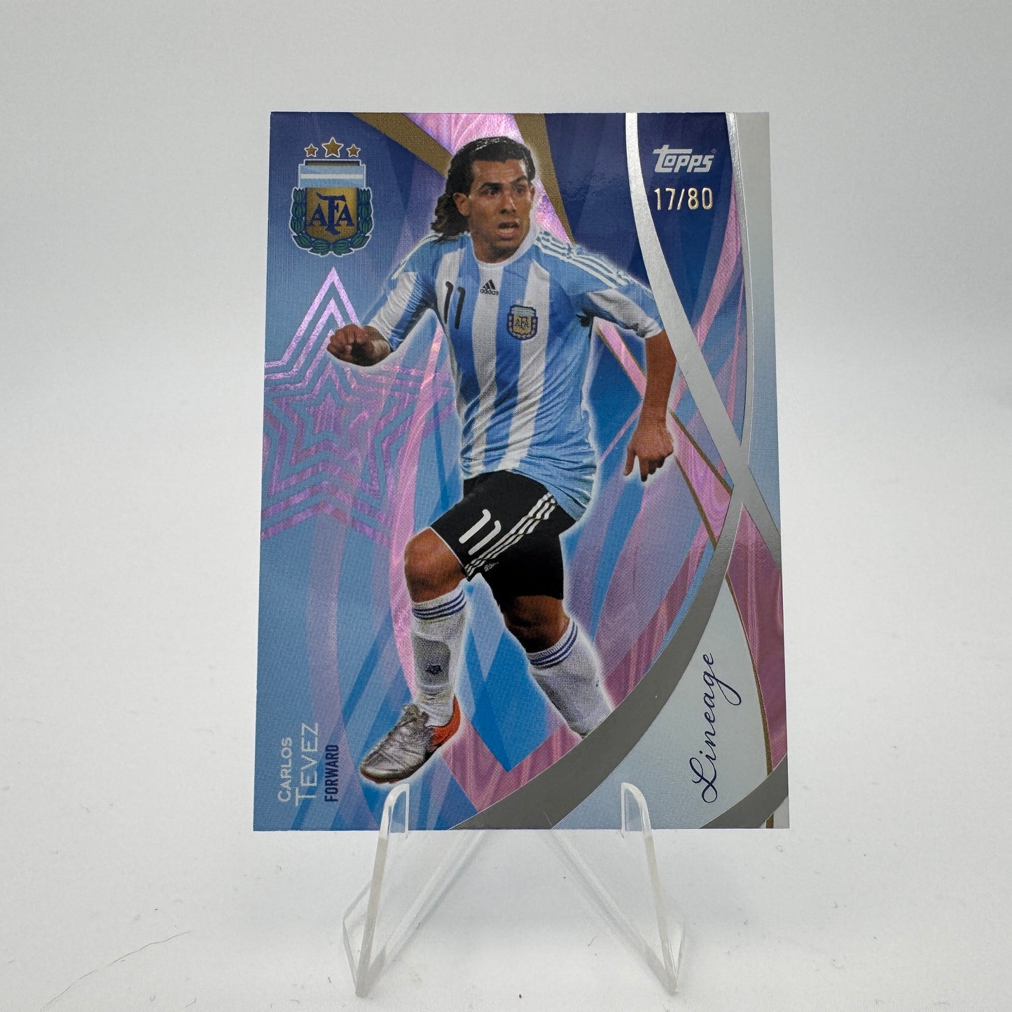 Carlos Tevez - Argentina - Topps Lineage Argentina - 17/80