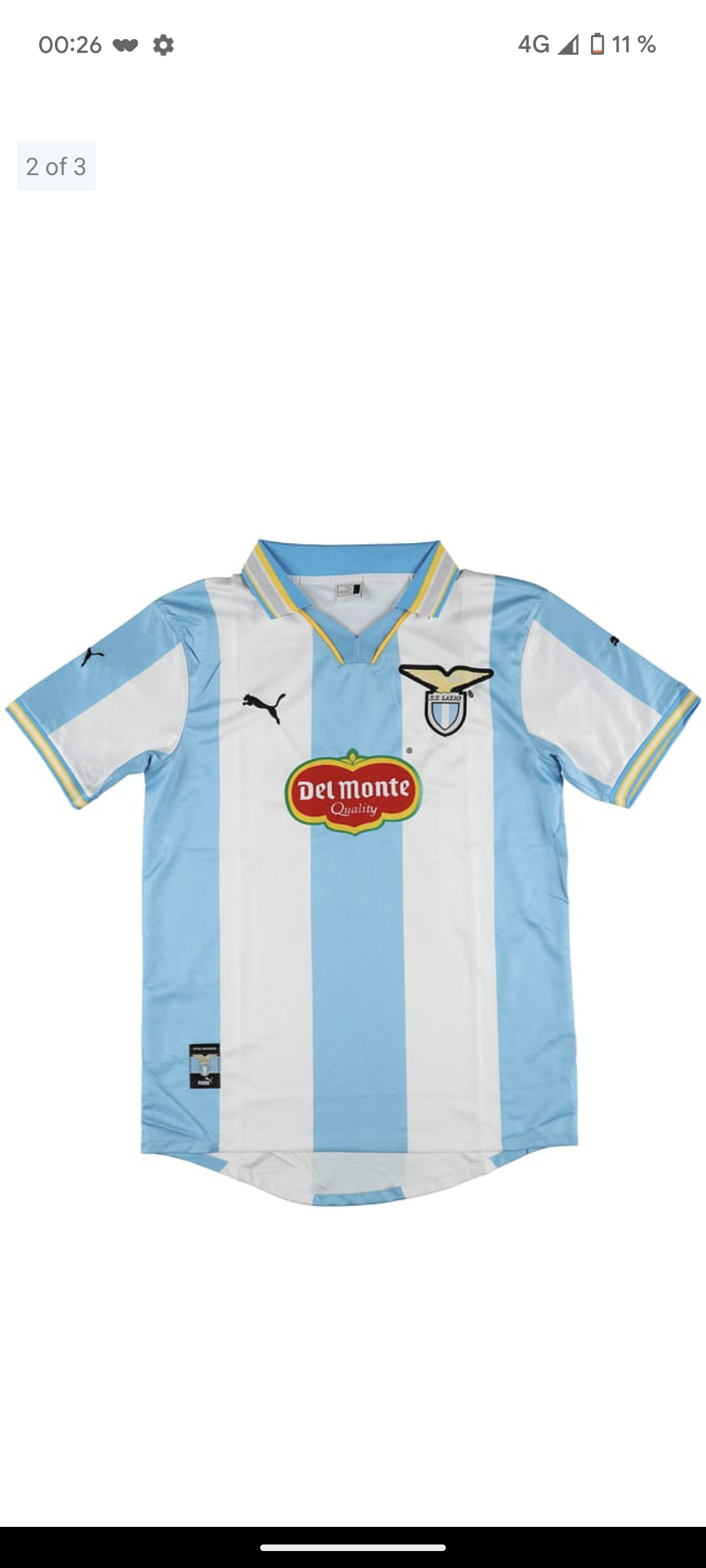 Maillot Signé par Pavel Nedved - Lazio Rome - Certificat Beckett