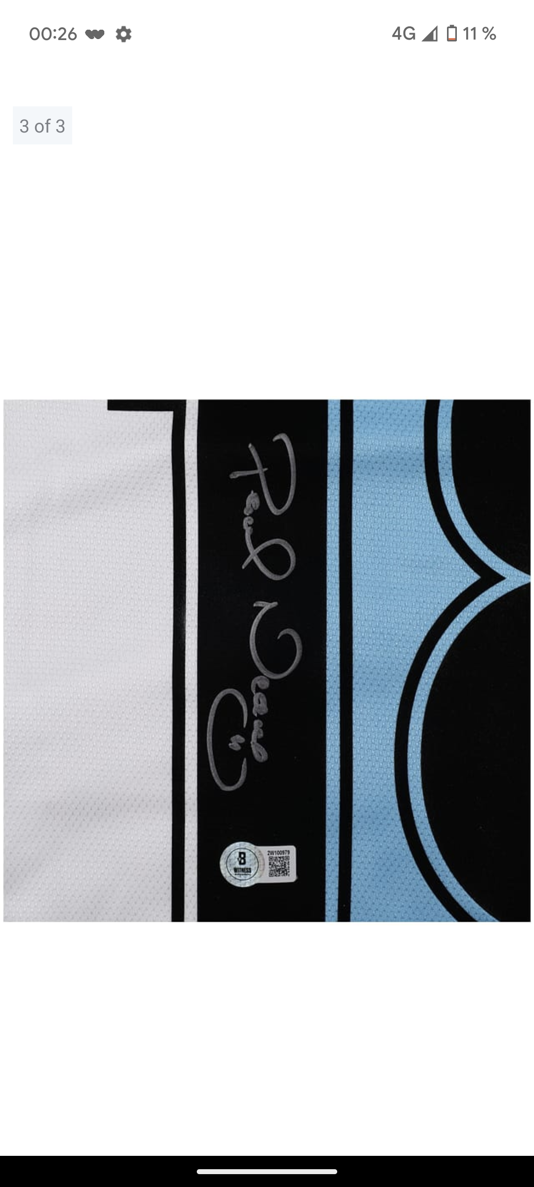 Maillot Signé par Pavel Nedved - Lazio Rome - Certificat Beckett