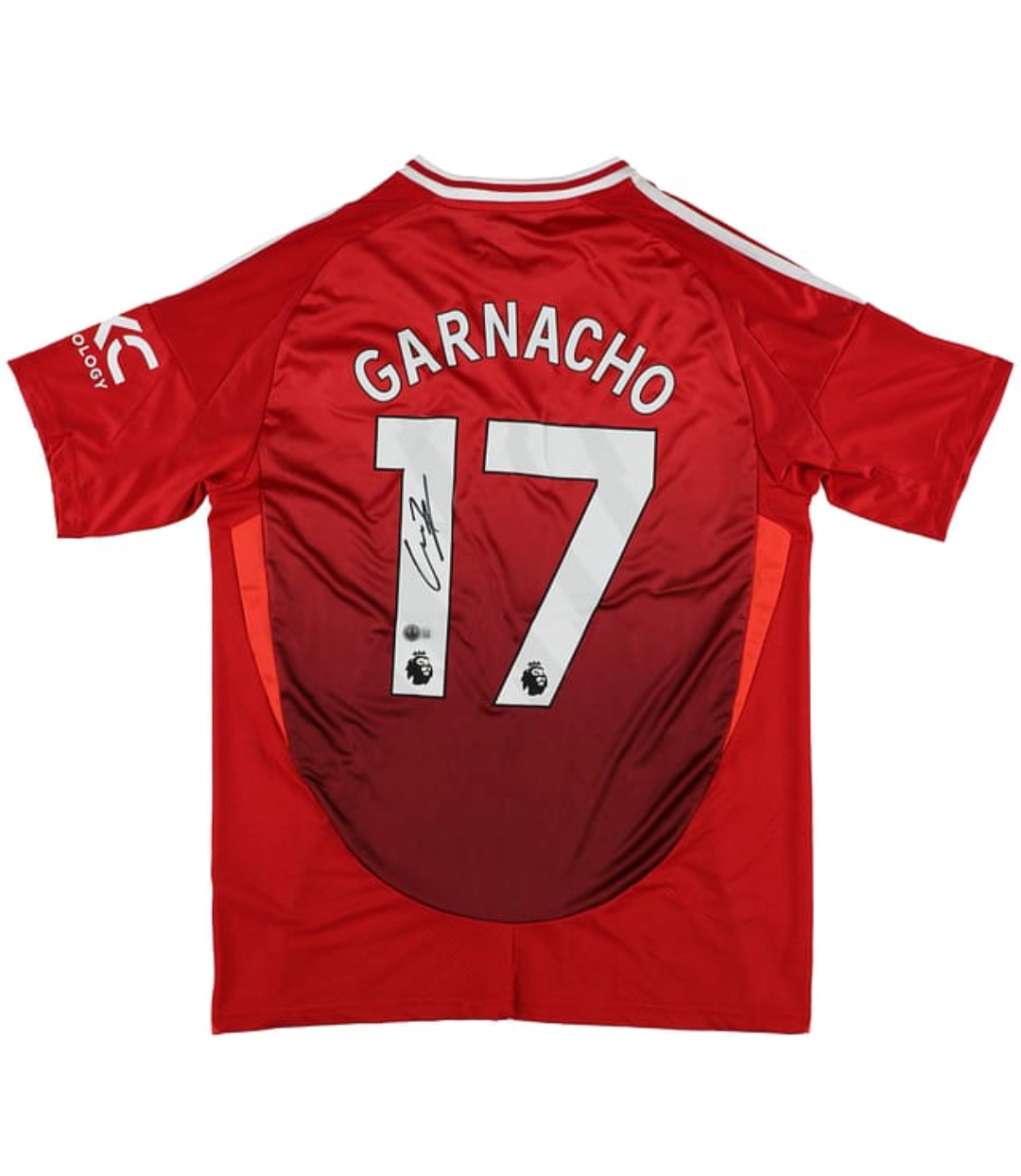 GARNACHO Signed Manchester United 22/23 season home shirt Comes with a GARNACHO Signed Manchester United 22/23 season home shirt Comes with a