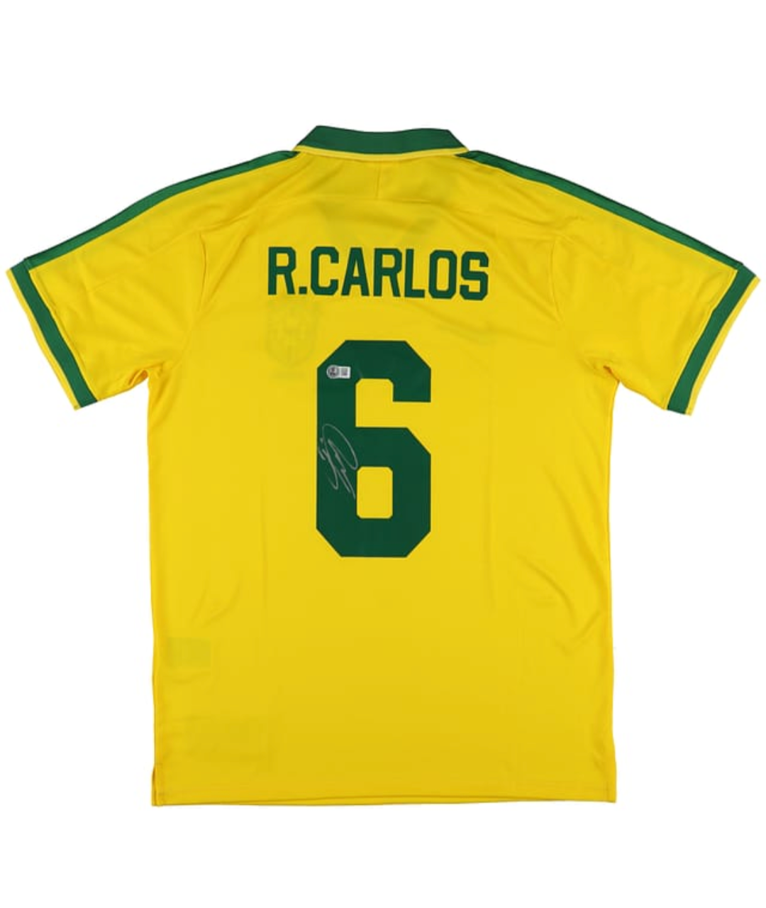 Maillot Signé par Roberto Carlos - Brésil - Certificat Beckett