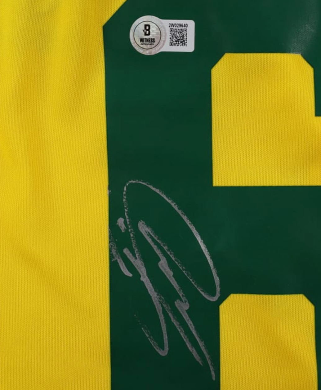Maillot Signé par Roberto Carlos - Brésil - Certificat Beckett