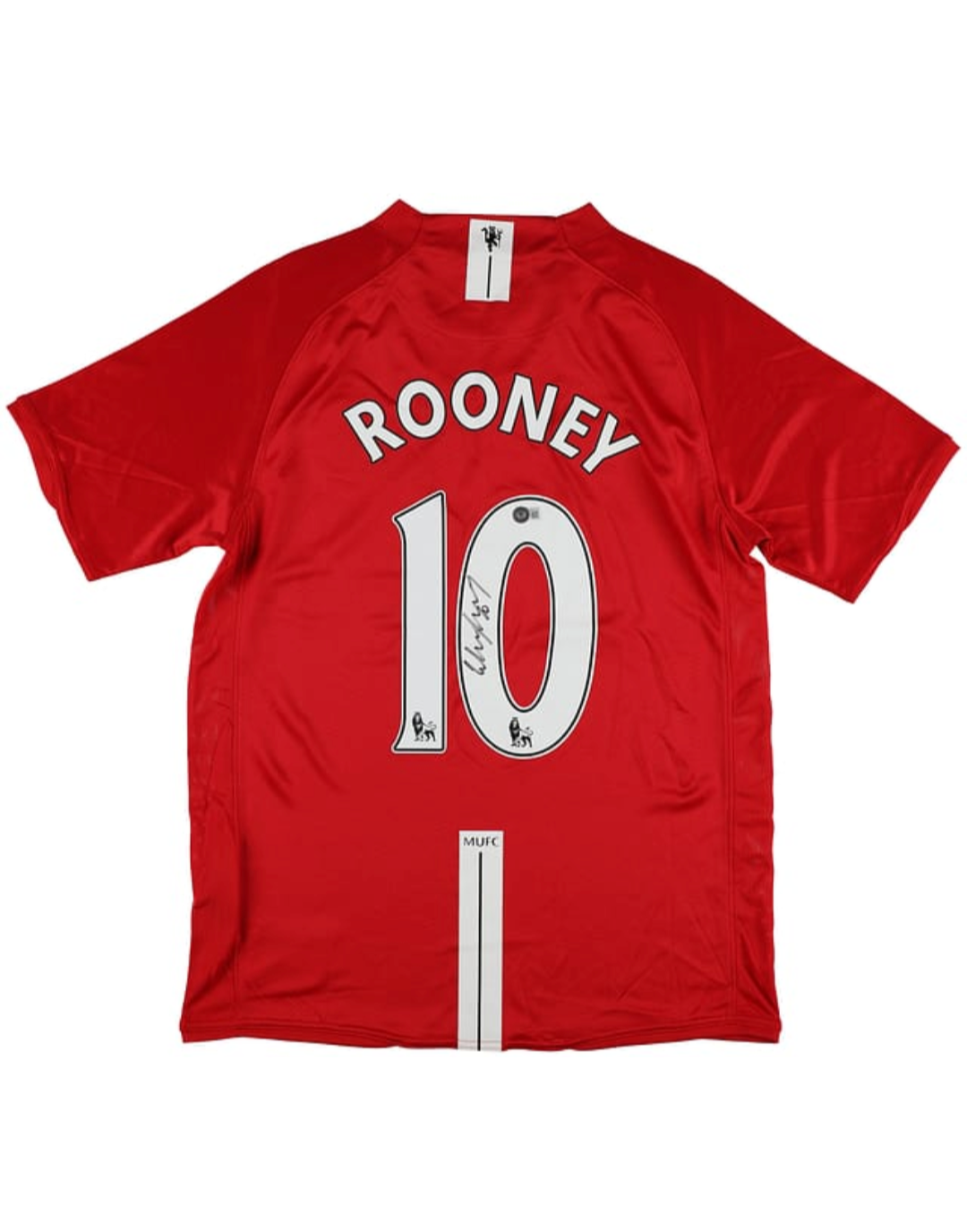 Maillot Signé par Wayne Rooney - Manchester United - Certificat Beckett
