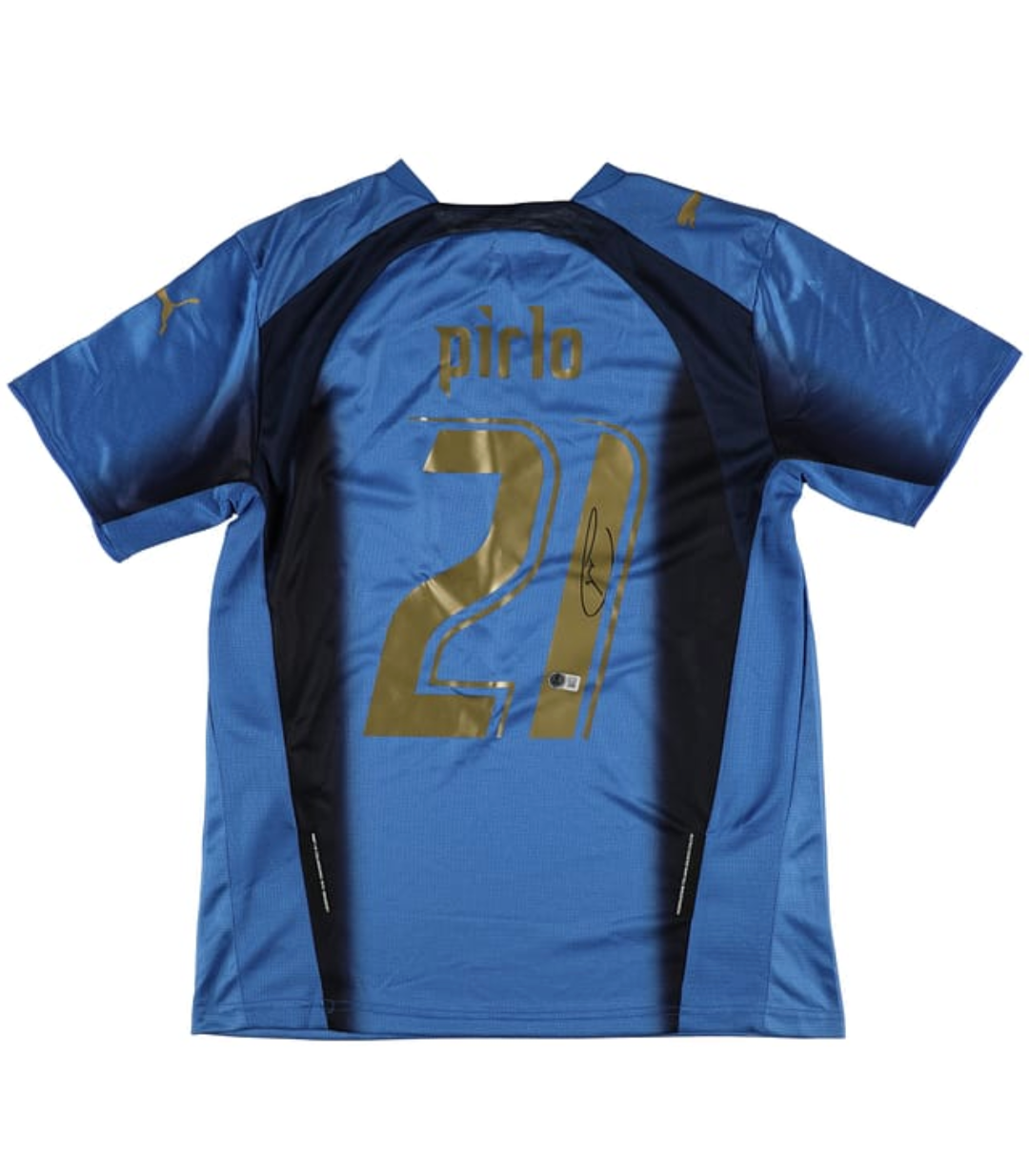 Maillot Signé par Andrea Pirlo - Italie - Certificat Beckett
