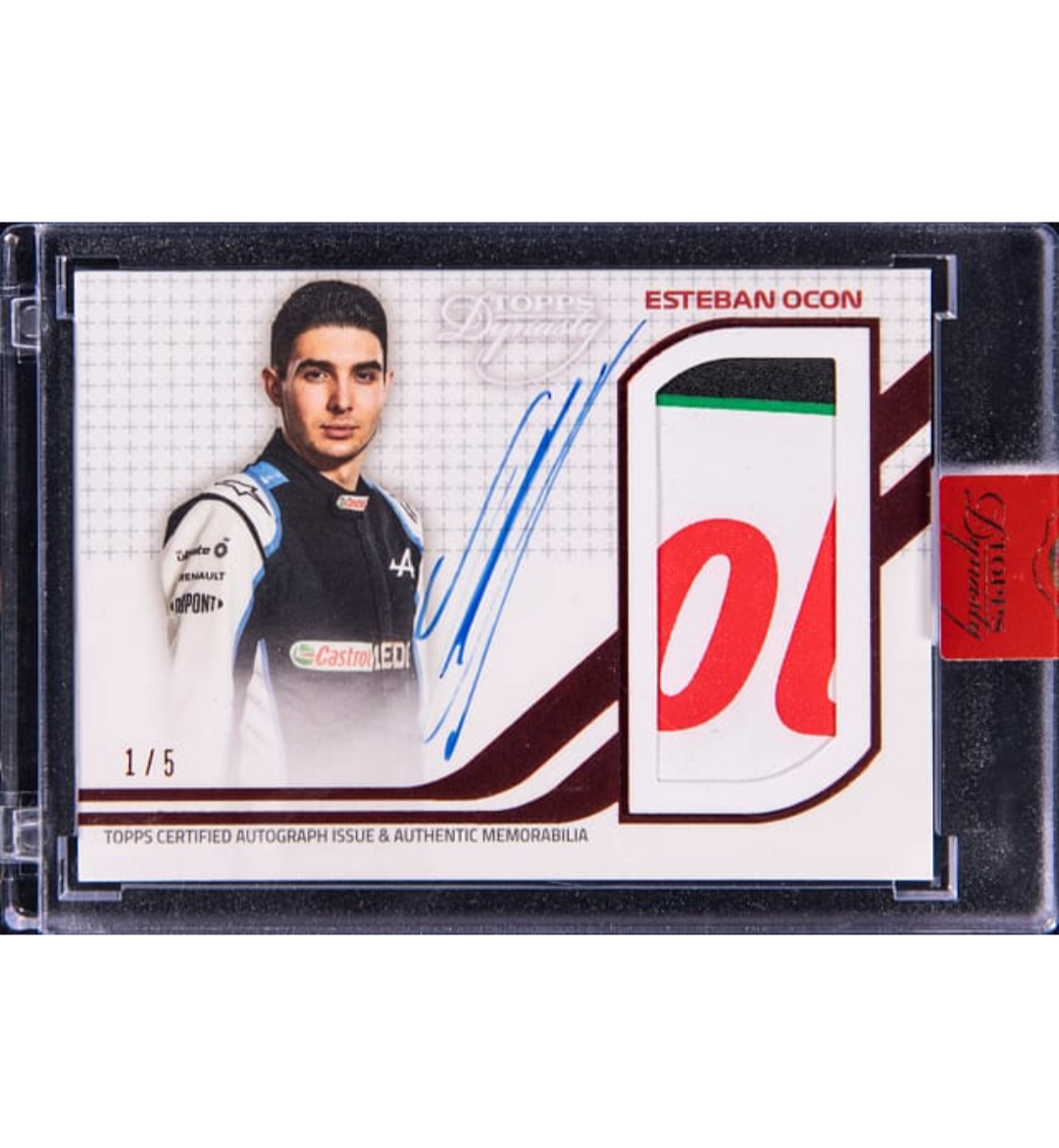 Esteban Ocon - Alpine - Topps Dynasty F1 2021 - Auto Relic 1/5