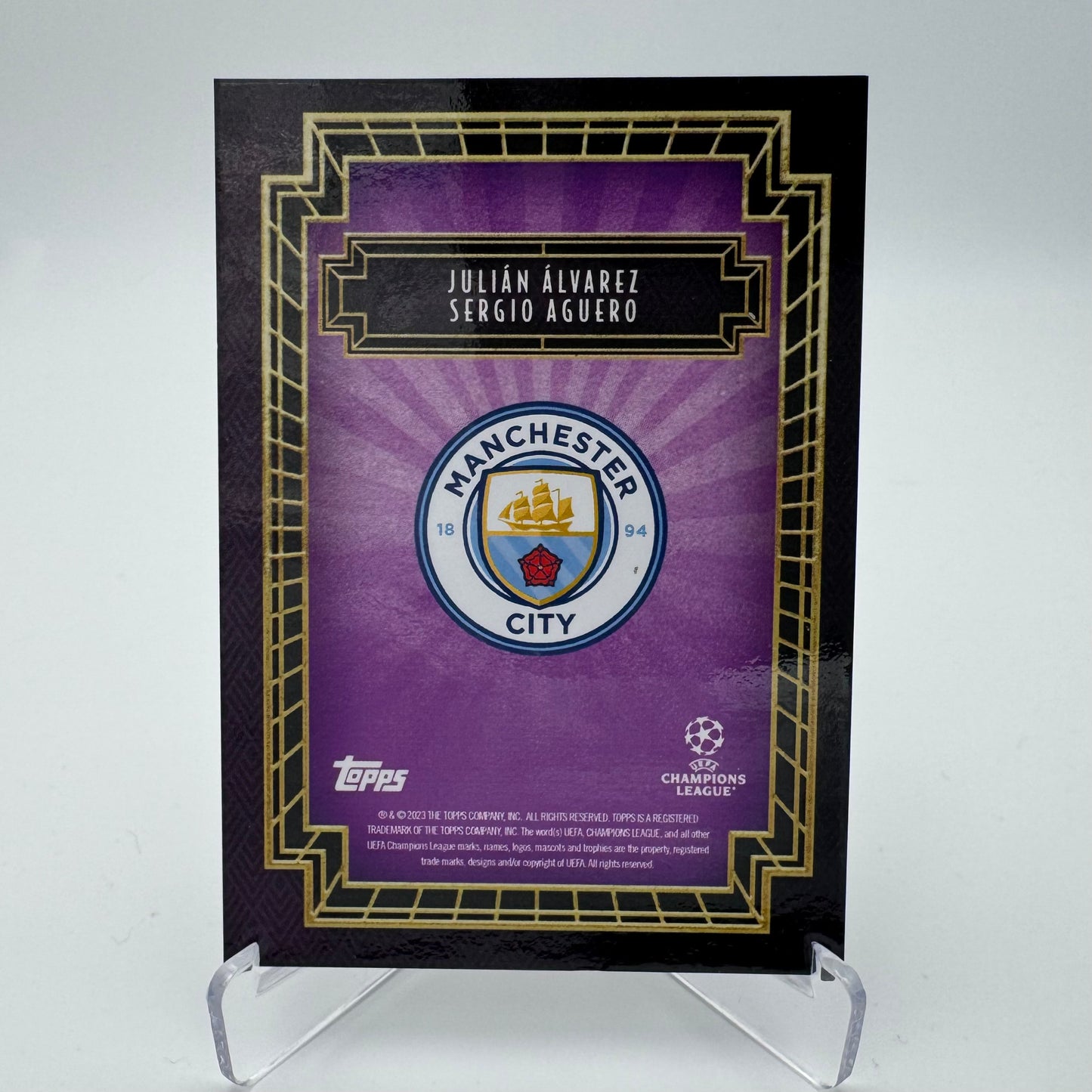 Julian Alvarez / Sergio Aguero - Manchester City - Topps Deco 2023 - 20/25