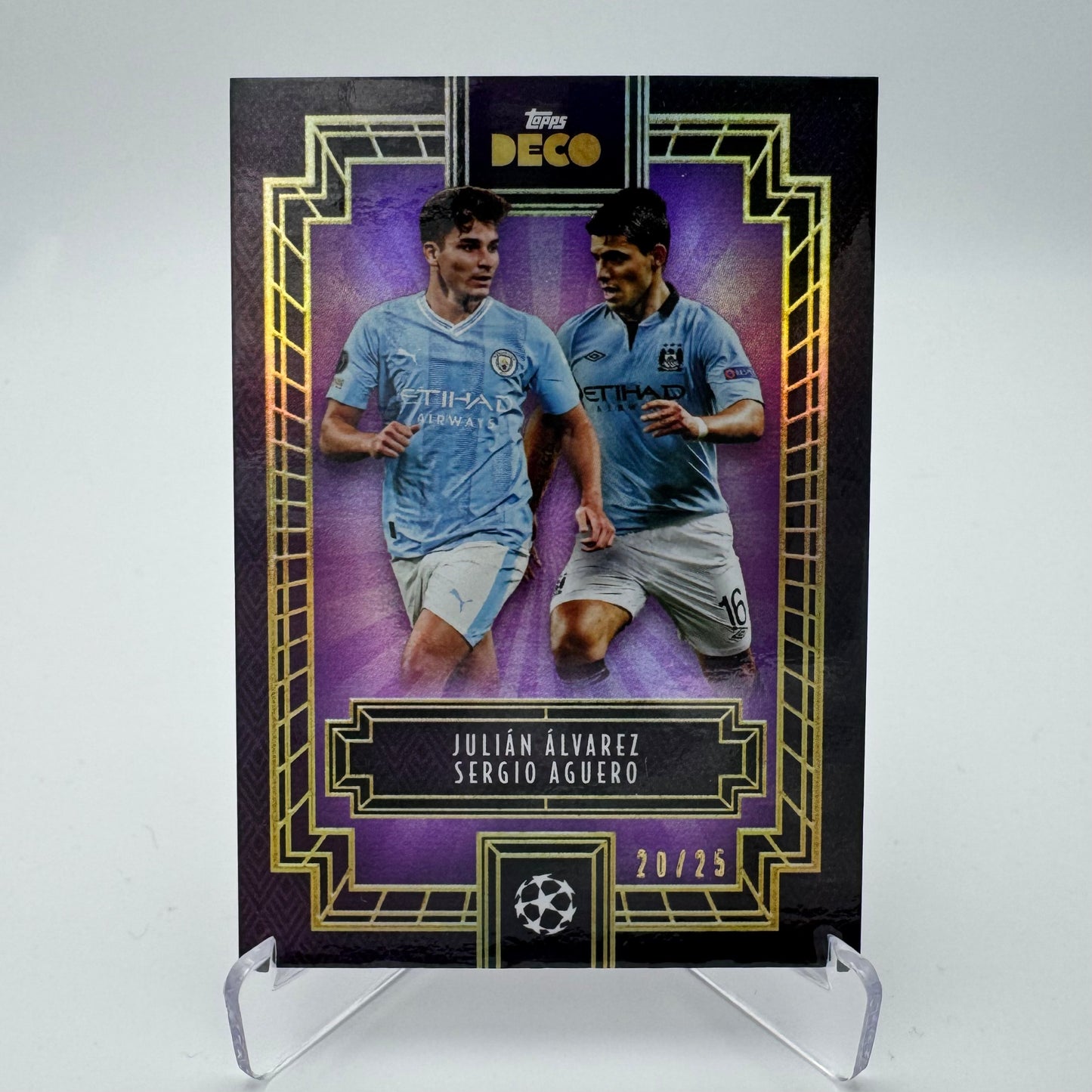 Julian Alvarez / Sergio Aguero - Manchester City - Topps Deco 2023 - 20/25