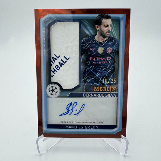 Bernardo Silva - Manchester City - Topps Merlin 2024 - Auto Relic 10/25