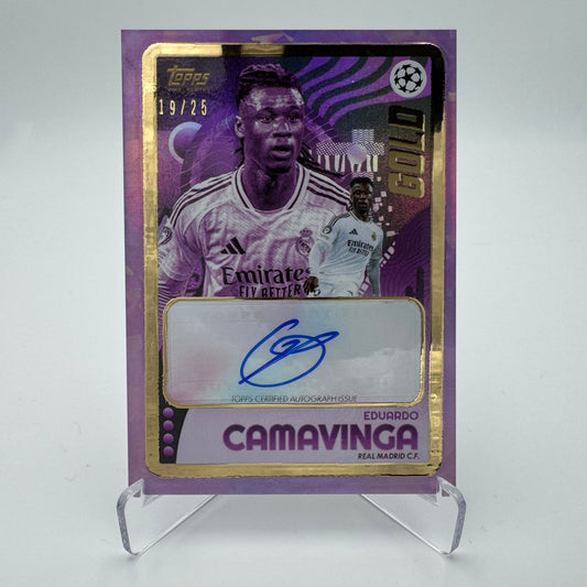 Eduardo Camavinga - Real Madrid - Topps UCC GOLD 24/25 - Auto 19/25