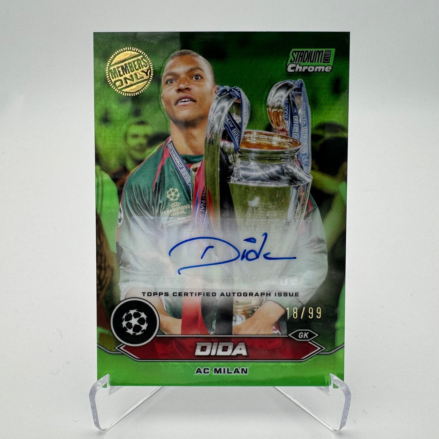 Dida - AC Milan - Topps Stadium Chrome 2024 - Auto Members Only 18/99