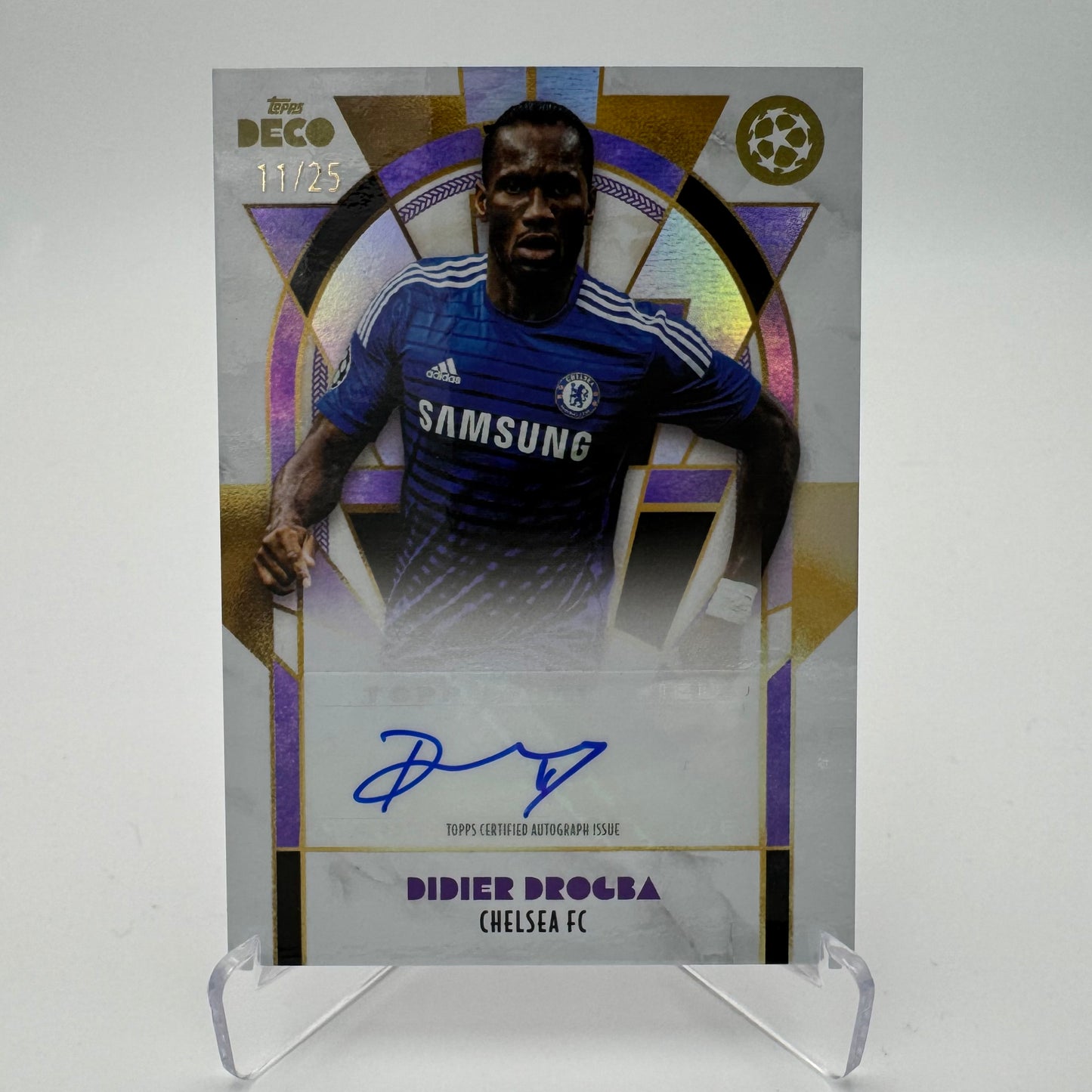 Didier Drogba - Chelsea FC - Topps Deco 2024 - Auto 11/25