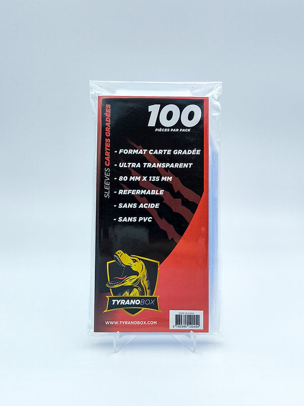 Sleeves cartes gradées x100