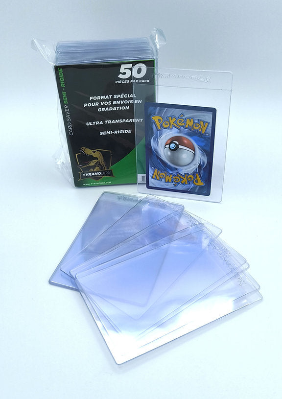 Card saver transparent x50 ( semi rigid card holder )