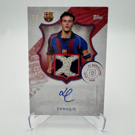 Luis Enrique - FC Barcelona - Topps Barcelona 125 - Auto Relic 3/5