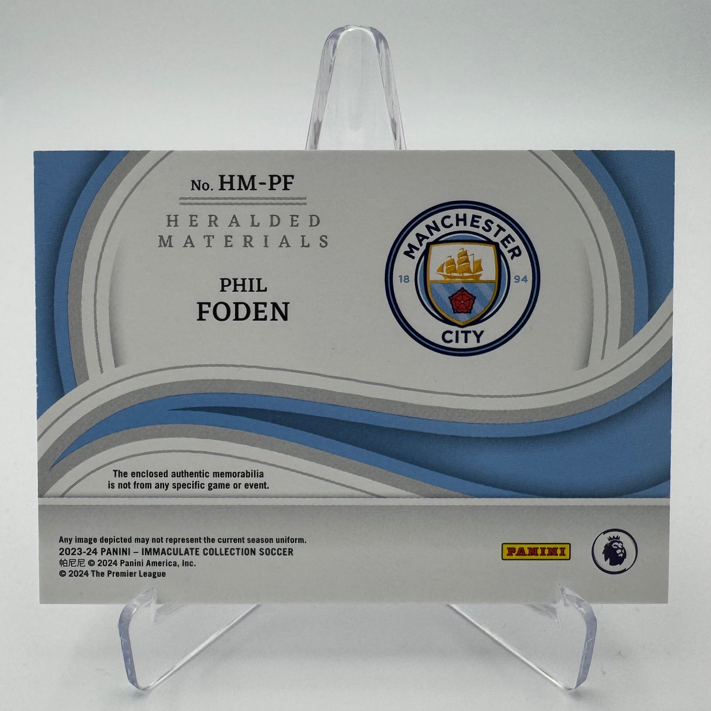 Phil Foden - Manchester City - Panini Immaculate 23/24 - Relic 92/99