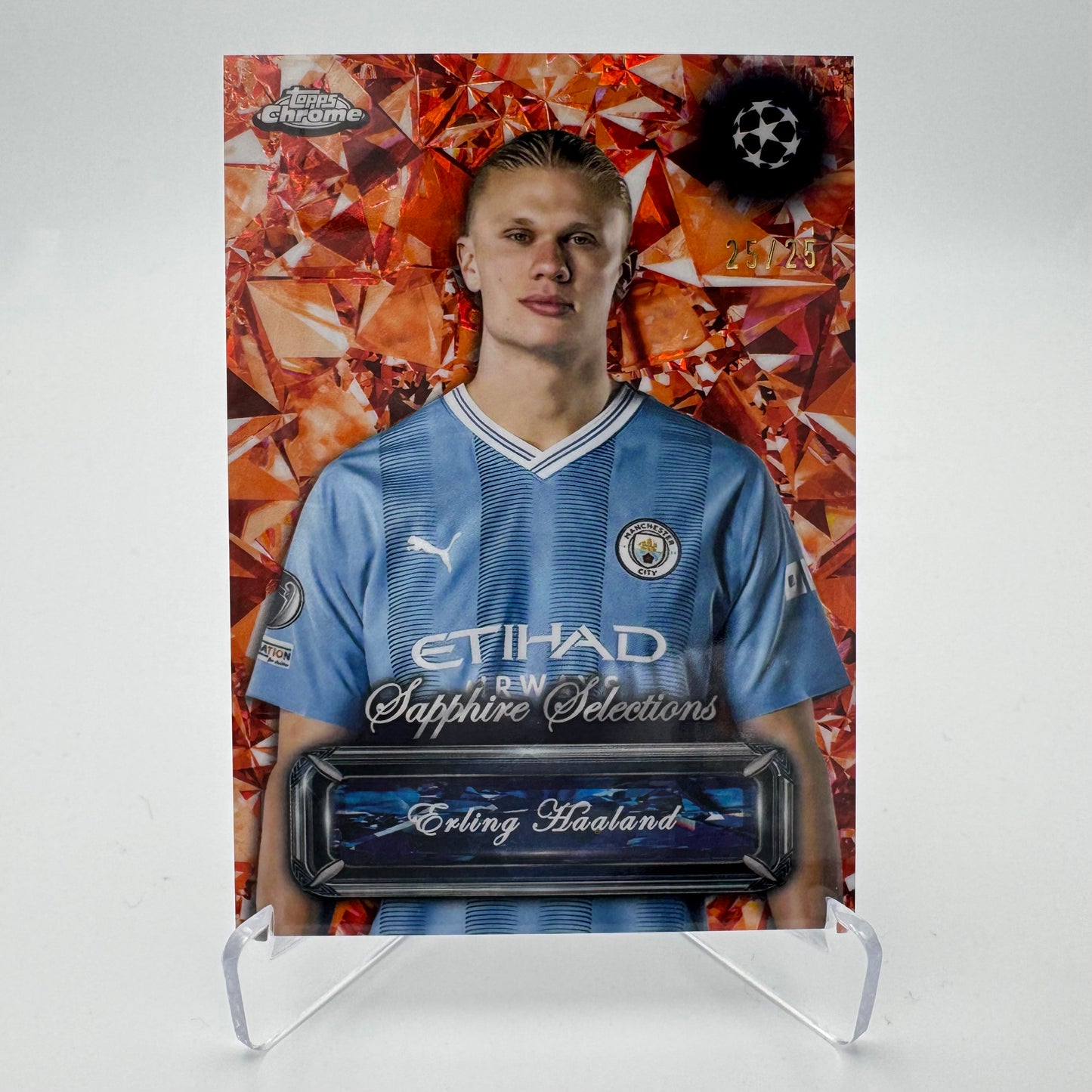 Erling Haaland - Manchester City - Topps Chrome UCC Sapphire 2024 - 25/25