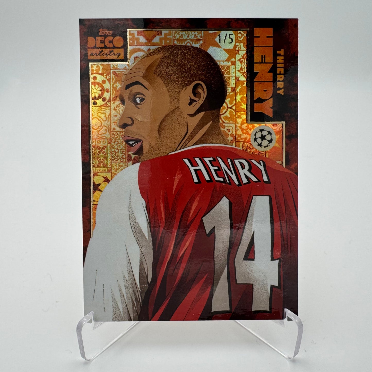 Thierry Henry - Arsenal FC - Topps Deco 2024 - 1/5 Artistry (SSP)