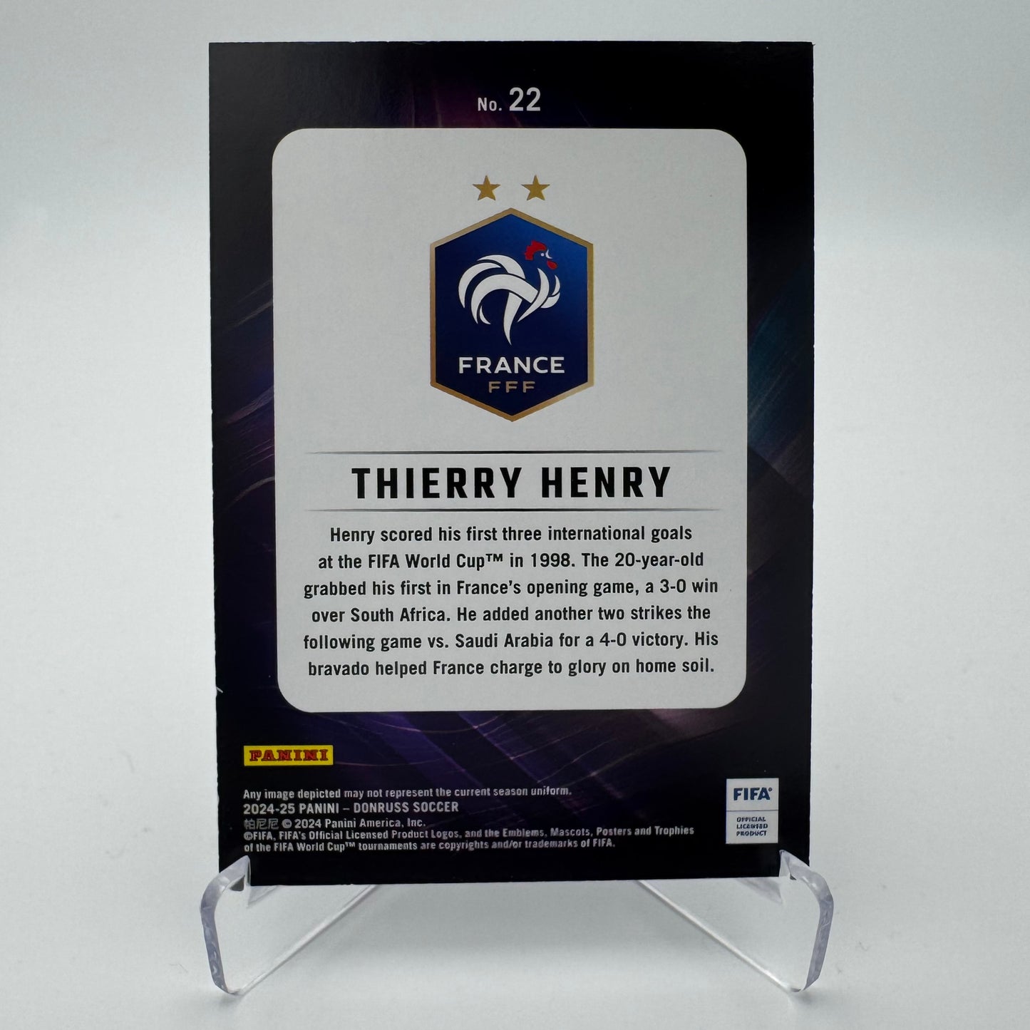 Thierry Henry - France - Panini Donruss 24/25 -Night Moves Case Hit