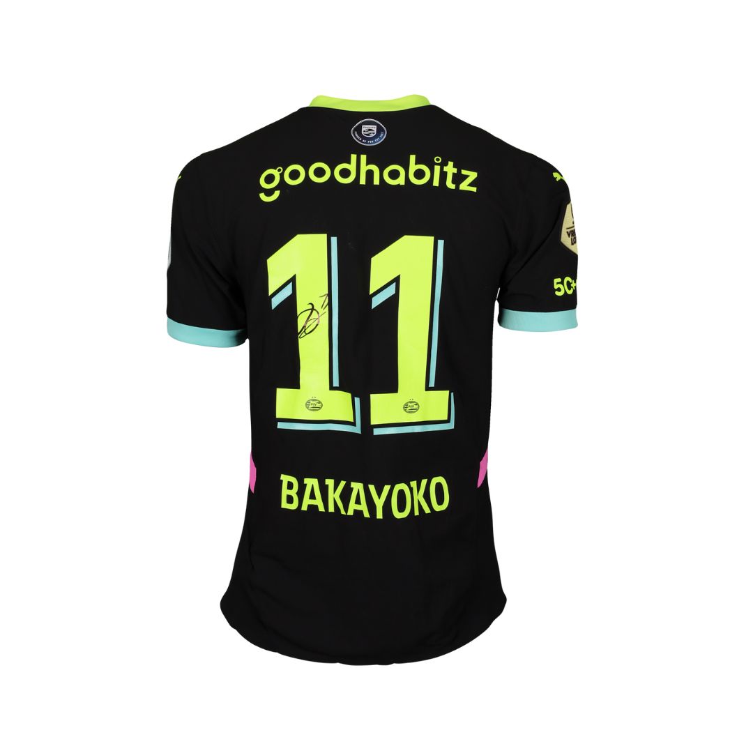 Maillot match-worn de Johan Bakayoko, porté en match et signé, pièce unique certifiée pour collectionneurs et fans de football.