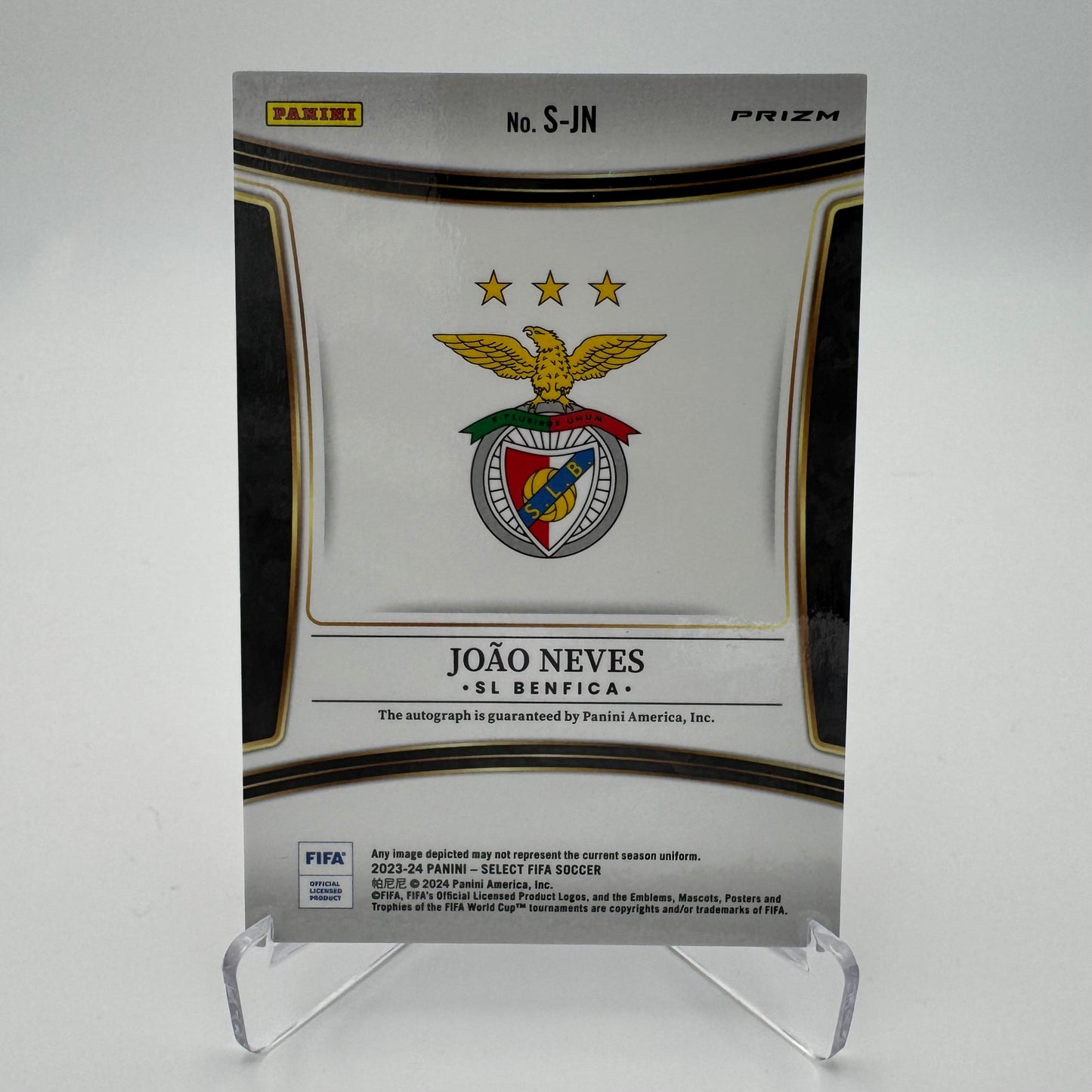 Joao Neves - SL Benfica - Panini Select FIFA 23/24 - Auto Red Variation