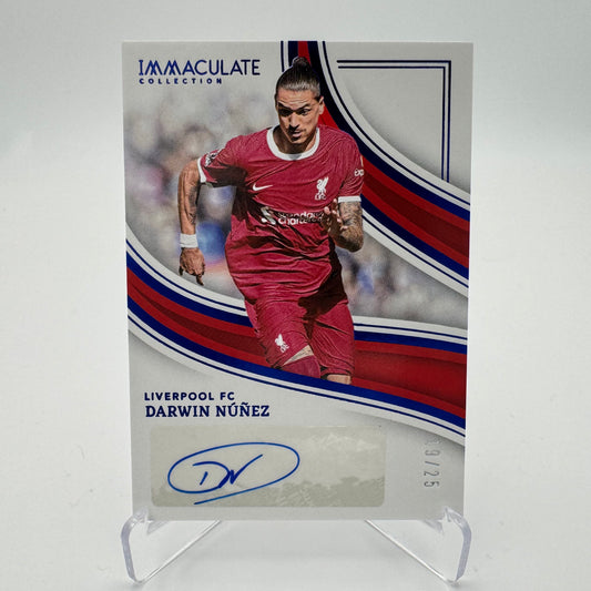 Darwin Nunez - Liverpool FC - Panini Immaculate 23/24 - Auto 19/25