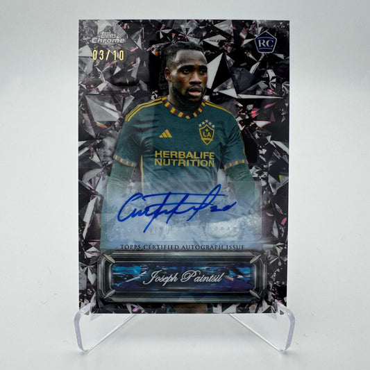 Joseph Paintsil RC - LA Galaxy - Topps Chrome MLS 2024 - Auto Sapphire Selections 03/10 (CASE HIT SSP)