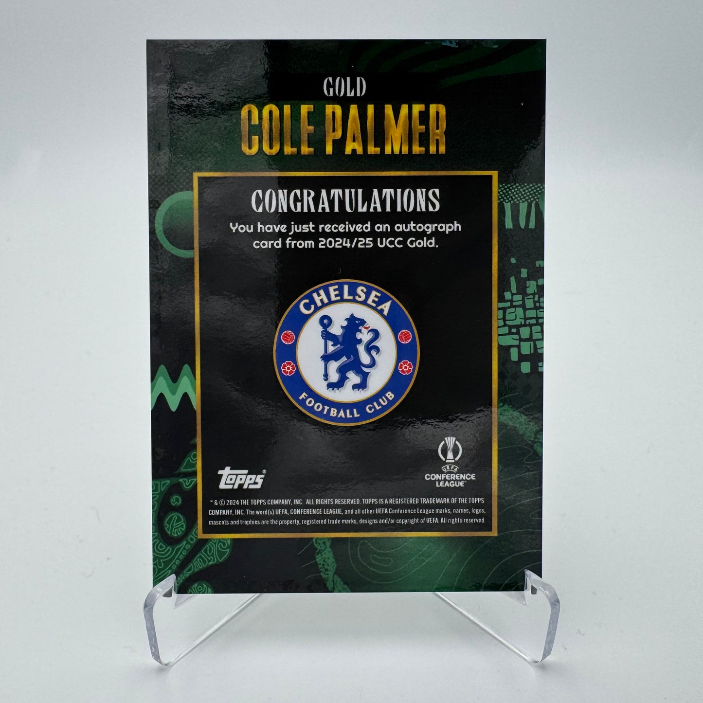 Cole Palmer - Chelsea FC - Topps UCC GOLD 24/25 - Auto 15/99
