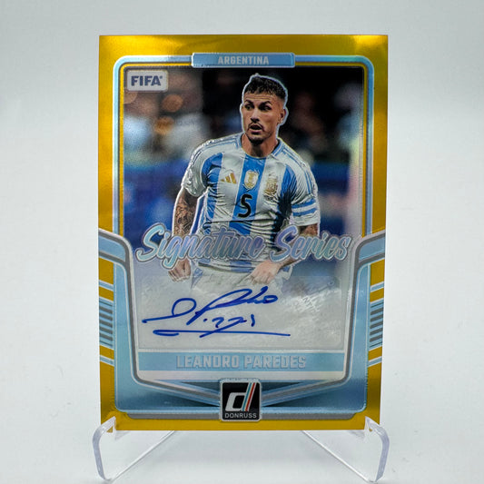 Leandro Paredes - Argentina - Panini Donruss 24/25 - Auto 03/10
