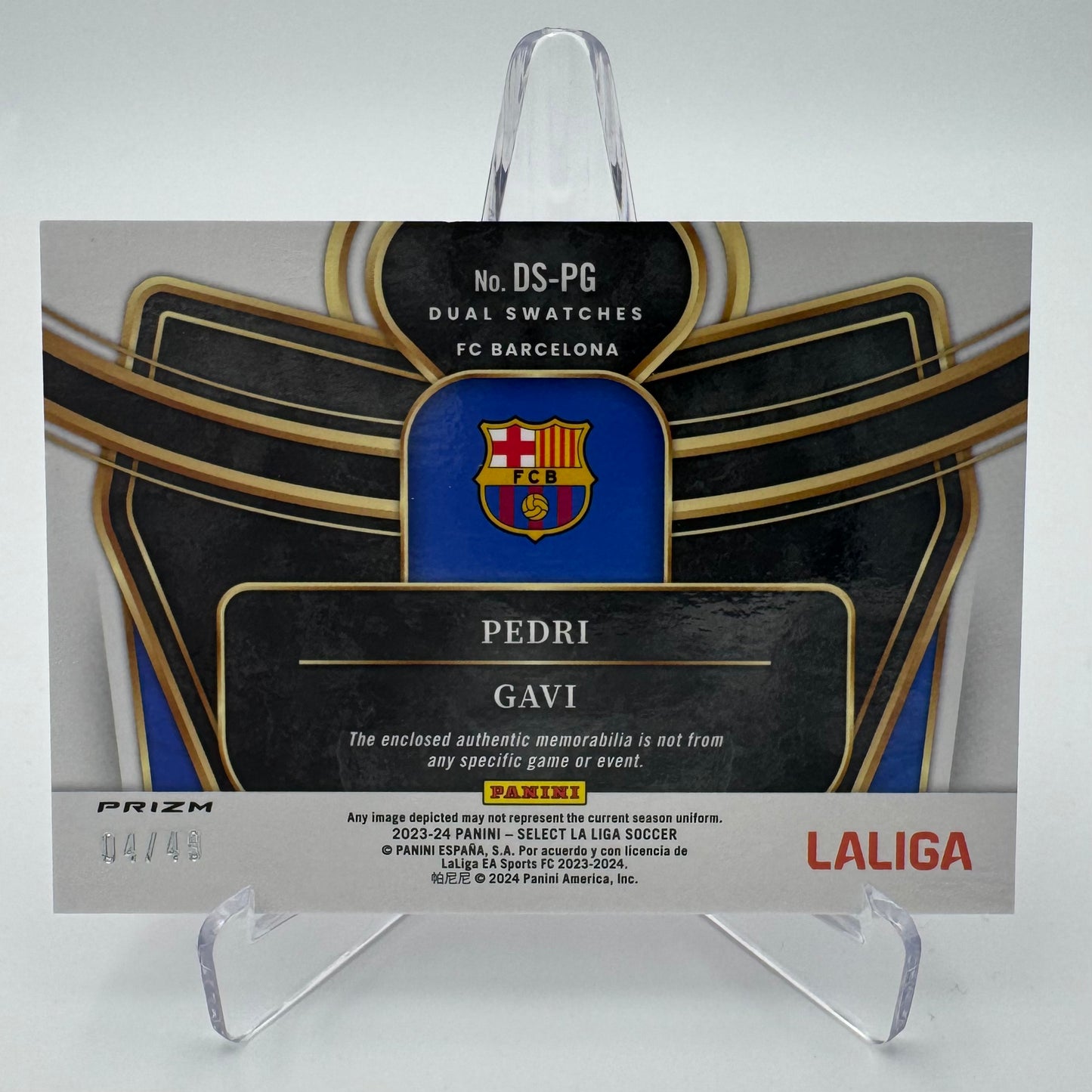 Pedri / Gavi - FC Barcelona - Panini Select La Liga 23/24 - Relic 04/49