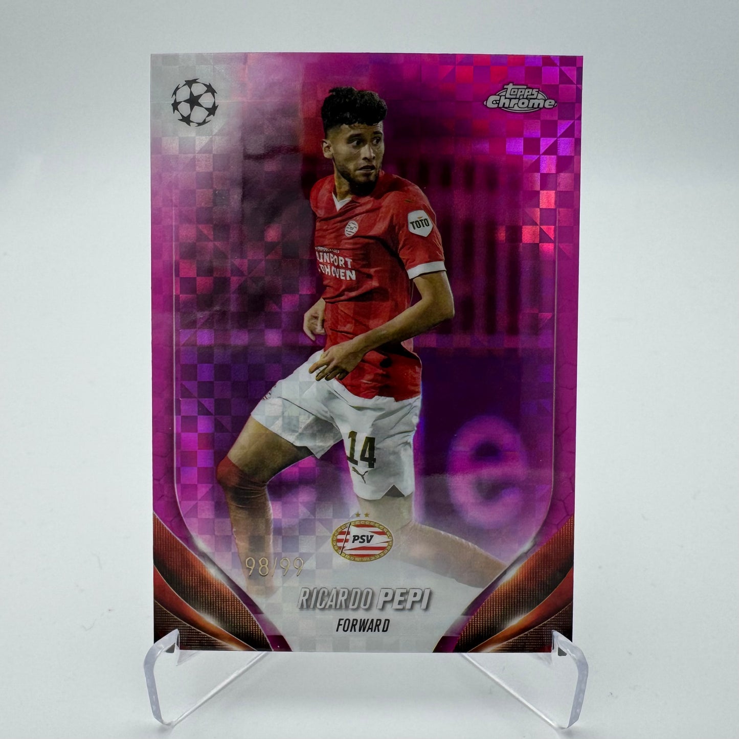 Ricardo Pepi - PSV Eindhoven - Topps UCC Chrome 2024 - 98/99