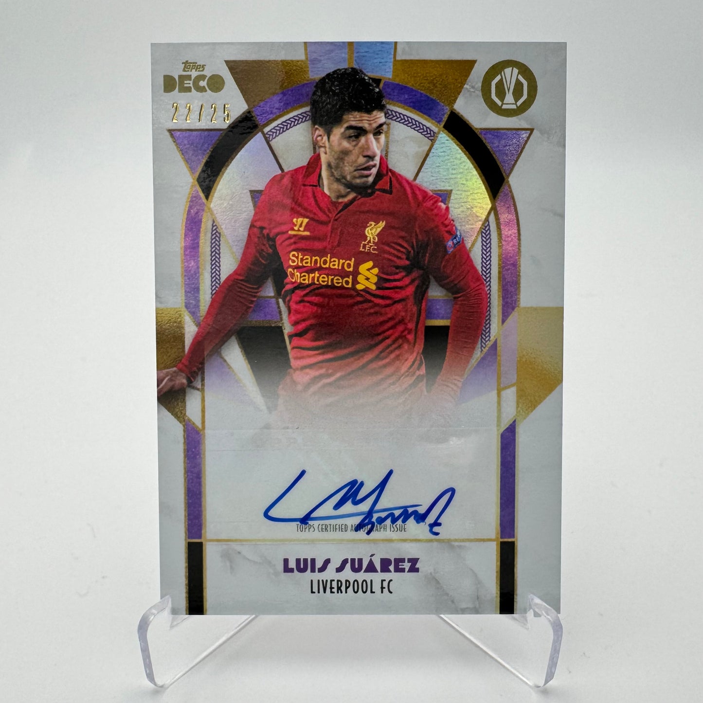 Luis Suarez - Liverpool FC - Topps Deco 2024 - Auto 22/25