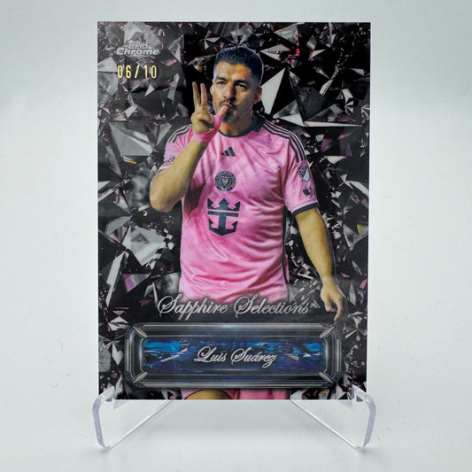 Luis Suarez - Inter Miami - Topps Chrome Sapphire MLS 2024 - Sapphire Selections (Case Hit) 06/10